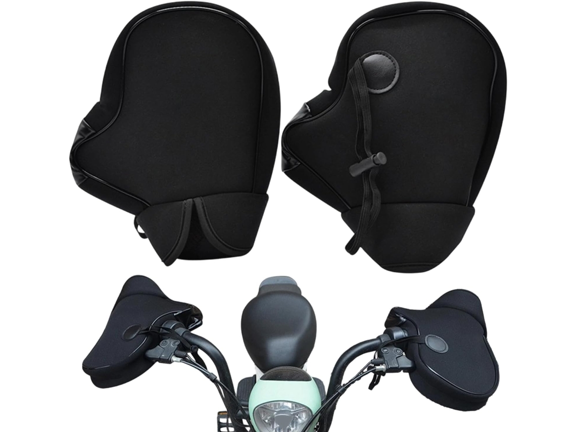 Luvas de motociclismo masculinas, com luvas corta-vento e capas de chuva.