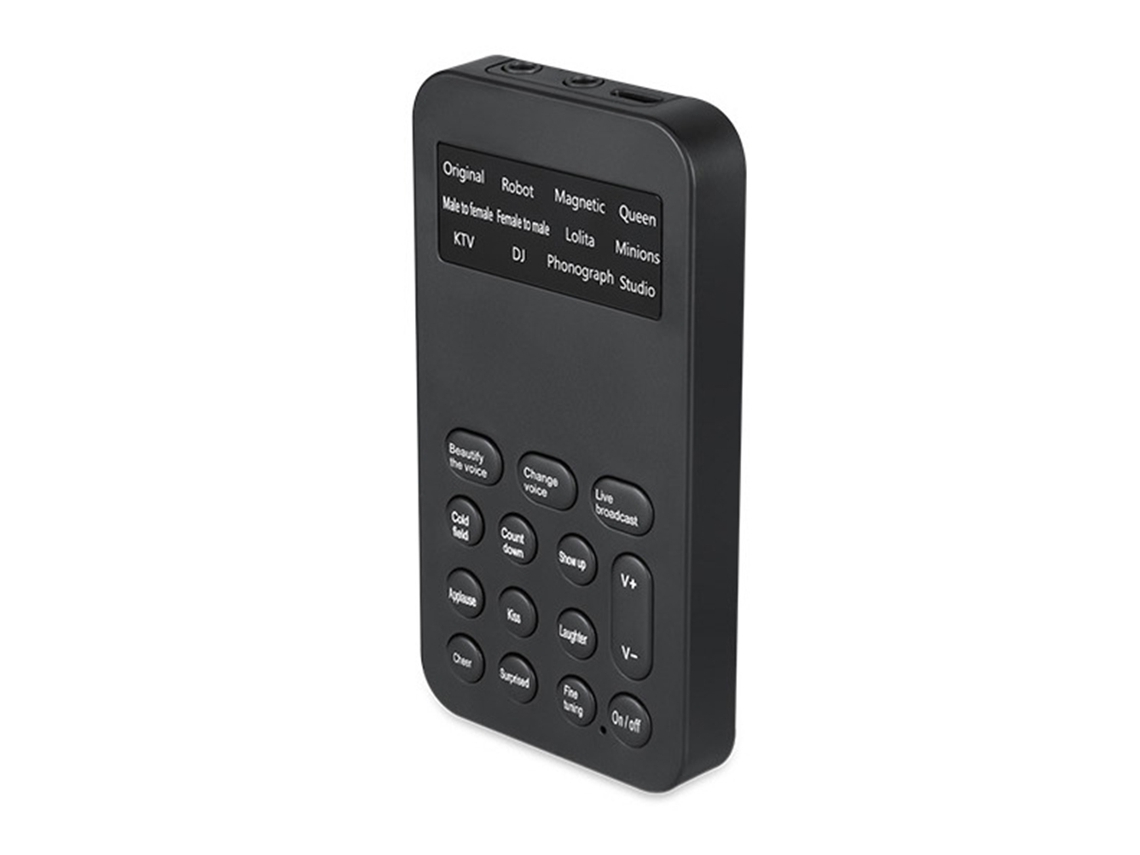 Mali placa de Som Externa para Celular com Voz Alterada, Efeitos Sonoros Múltiplos, para Computador, Celular e Tablet