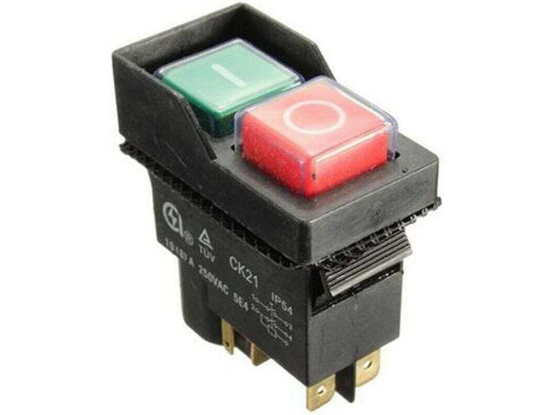 Interruptor Liga/desliga Para Betoneira Elétrica, Interruptor Eletromagnético Ck21b/250v 5 Pinos Preto 0, 05