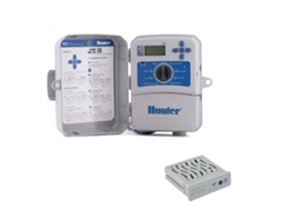 Programador outdoor HUNTER X2-601 de 6 estações com WAND WiFi Programador fácil de usar, com módulo WiFi e Bluetooth e com economia de água padrão.