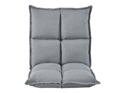 Conjunto de 2 cadeiras de chão Deinze com estrutura metálica 52 x 50 cm - Cinza claro [en.casa]
