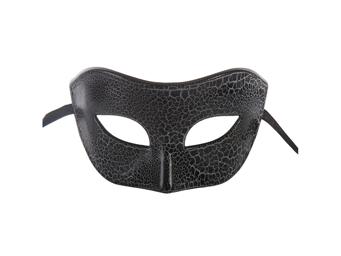 Máscara Preta Mascarada Acessório Halloween