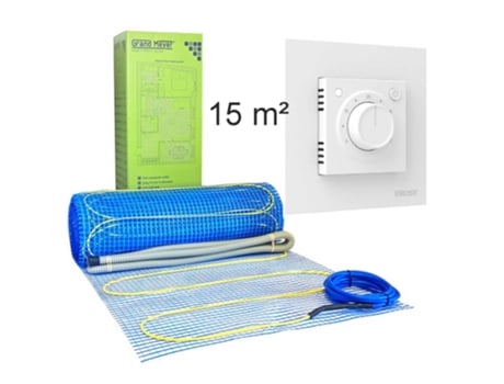 Kit De Aquecimento Por Piso Radiante 15 M², 170 W/m² Mst 9 Termostato Grand Meyer
