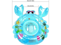 Boia De Natação Inflável Baby Buoy - Assento De Piscina Blue Crab (2 Peças) -aquaforge