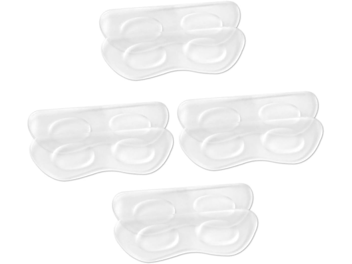 4 Pares De Protetores Calcanhar Portáteis Que Previnem Atrito E Bolhas, Protetores De Calcanhar Adesivos Silicone