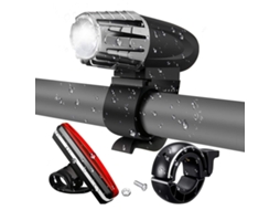 Lurelia Luz De Bicicleta Ajustável Resistente À Água, Recarregável Usb, Rotação 360°, Led, 1200 Mah