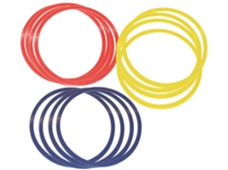 Conjunto De Aros Planos Megaform 12 Aros Planos De Brinquedo Para Esportes E Jogos.