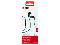 Auriculares com Fio SBS Teflat2Inearb (In Ear - Azul) — Stereo