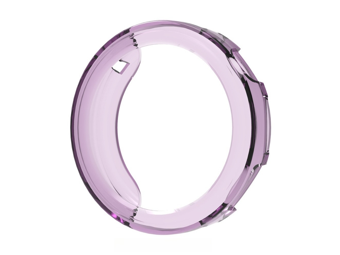 Capa Para Huawei Watch Gt5 Pro 42mm Com Proteção Lateral, Em Tpu Macio E Flexível. Roxo Hexinyigjly