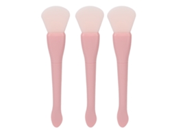3pcs Pincel Aplicador De Máscara Facial De Silicone Com Cabeça Dupla E Colher Para Desentocar