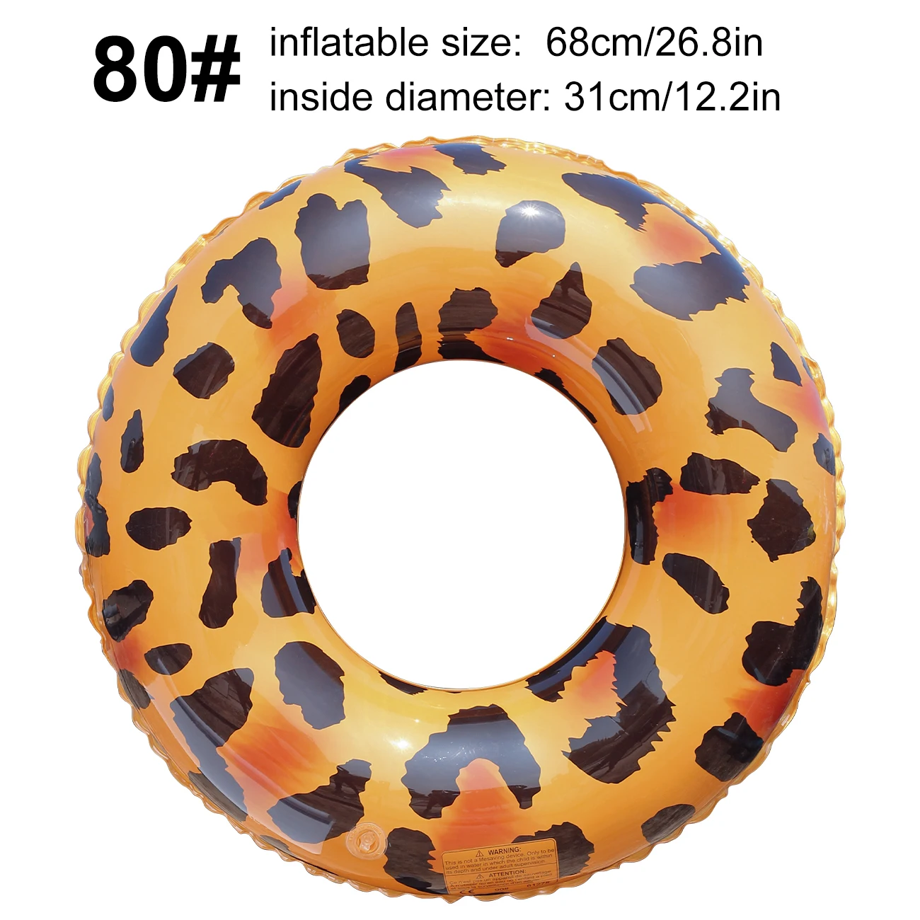 (marrom 80) 1 Boia Inflável Para Piscina, Resistente E Durável, Com Proteção Uv.