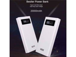 Powerbank SEM MARCA BST-K6X (20000 mAh - USB - Branco)