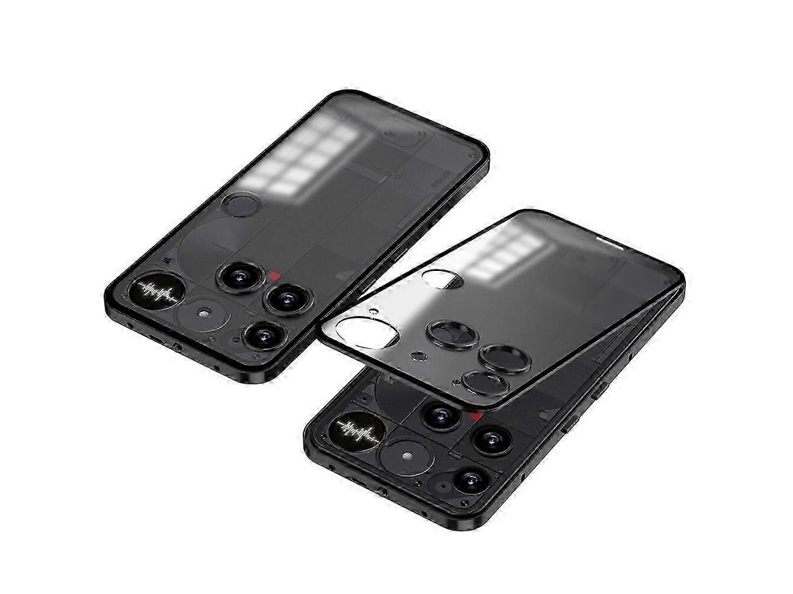25-26 Compatible For Nothing Phone (3) 5g Matte Case Aluminium Alloy + Pc Phone Cover Pop-up Snap Lock