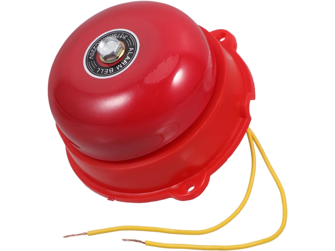 Campainha De Alarme De Incêndio Elétrica 220v, Alarme Manual Vermelho Para Residências