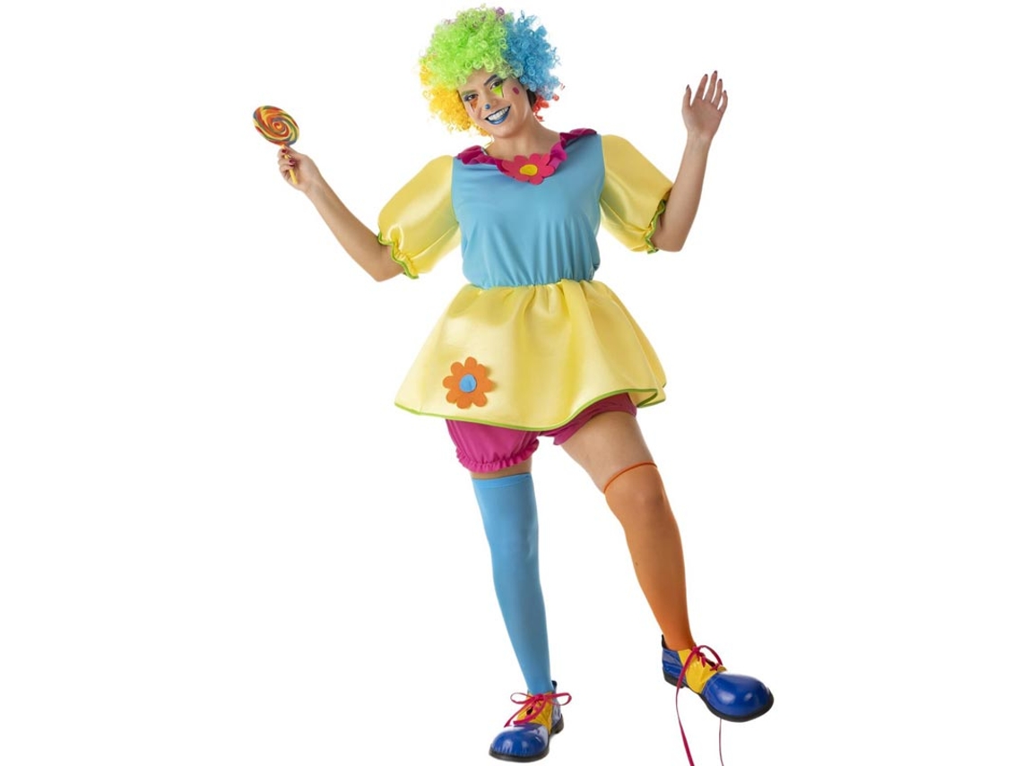 Fato de palhaço de circo para mulher