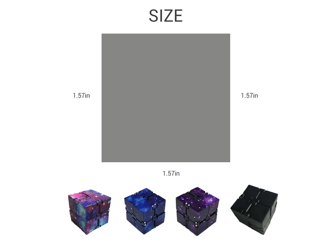 Rebe-mini Cubo Abs Para Alivio De Estrés Anti Ansiedad Juguete Edc Divertido Para Niños Y Adultos