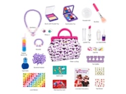 Ats kit de Maquiagem Infantil para Meninas Brinquedo com Bolsa Presente de Aniversário Natsal Meninas 3+