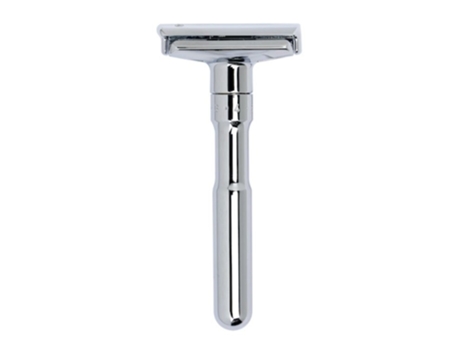 Dovo De Razor 701001 com Duoclip, abertura ajustável da lâmina, cromo brilhante MERKUR