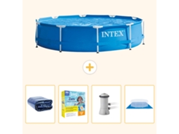 Intex Piscina Com Estrutura Redonda - 366x76 Cm - 5-peças Scb8