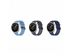 Pulseira de couro sintético para Samsung Galaxy Watch 9 40/44 mm (3 núcleos)