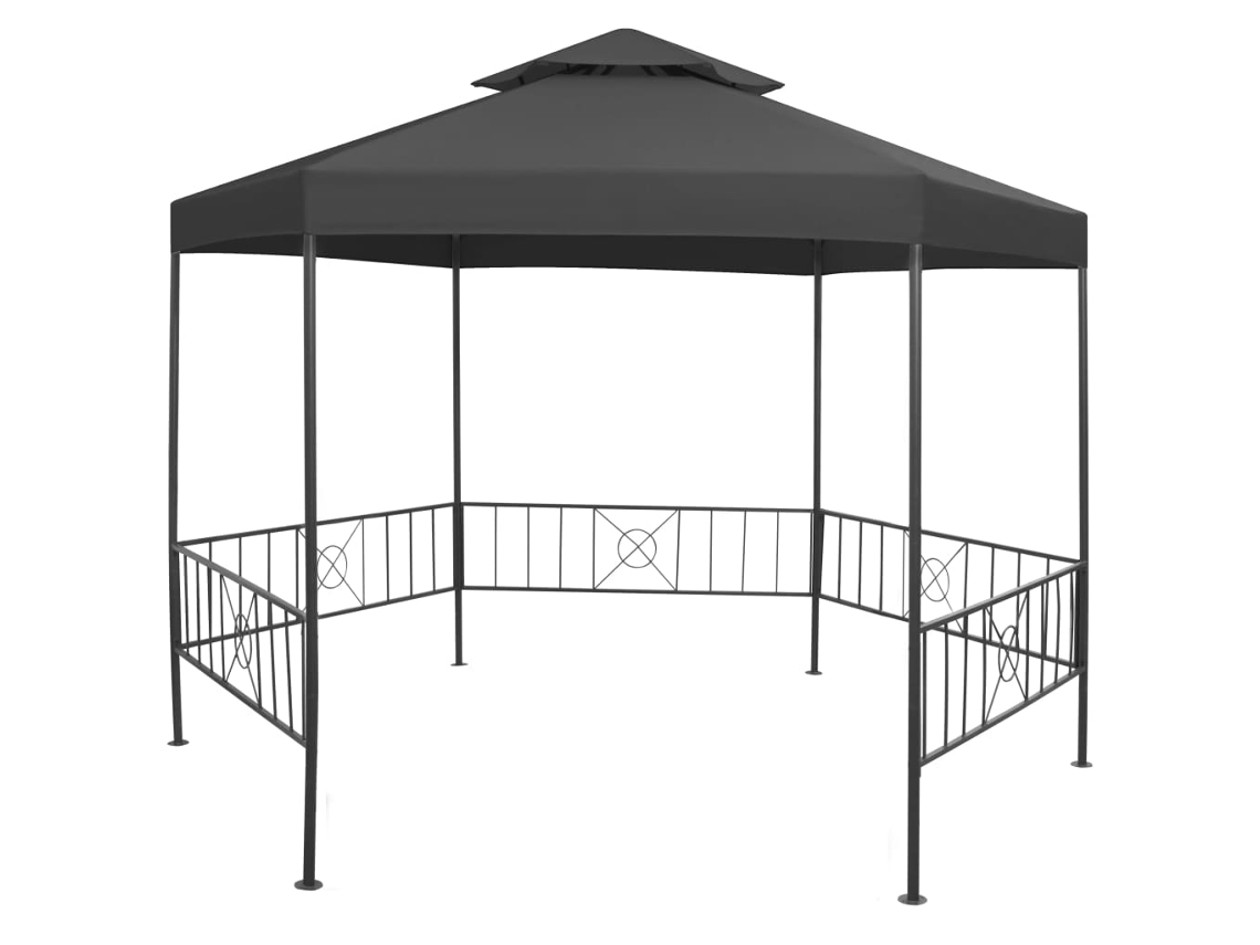 Gazebo de jardim VIDAXL antracite (323x275x265 cm)