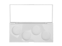 Paleta De Sombra De Olhos 4 Buracos À Prova De Água Portátil Diy