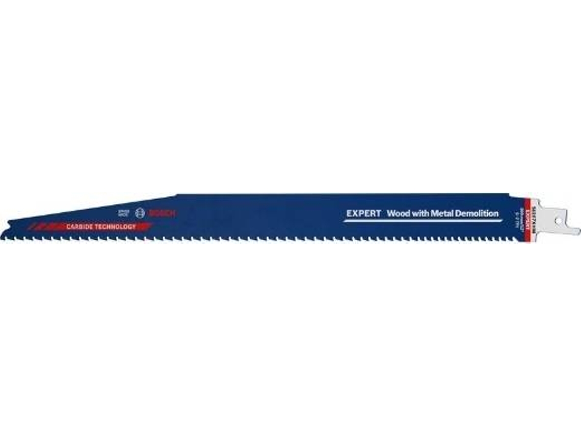Lâmina de Serra Sabre BOSCH S 1267 Xhm Expert ‘Madeira With Metal Demolition’ 10 Un