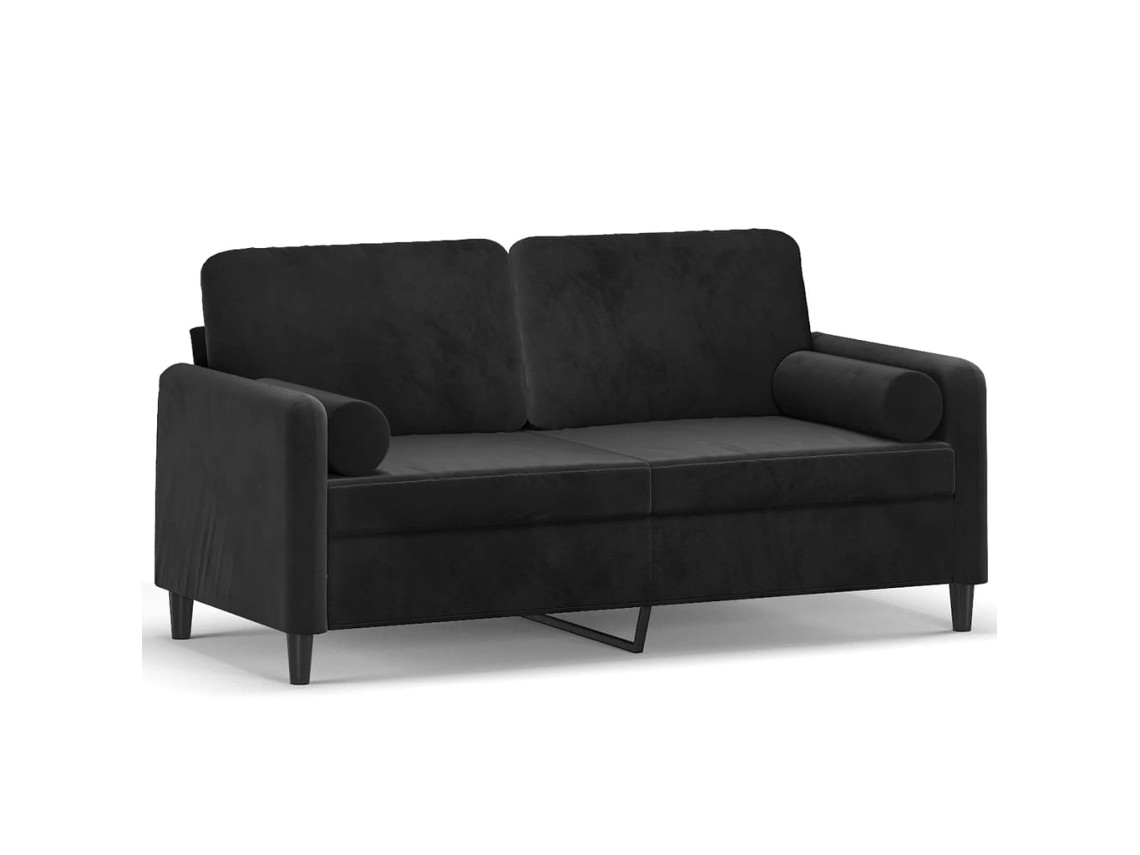 2-seater Sofa, 2-seater Sofas Vidaxl Preto Veludo (n/a)