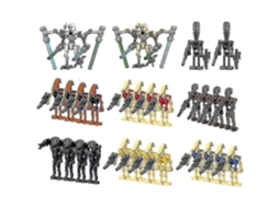 Lurelia Conjunto De 28 Soldados, Generais E Droides Com Acessórios, Minifiguras De Blocos