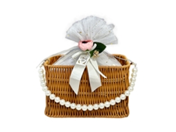 Laxiscreed Cesto De Trança Em Rattan Para Presentes Com Design Natural E Elegante
