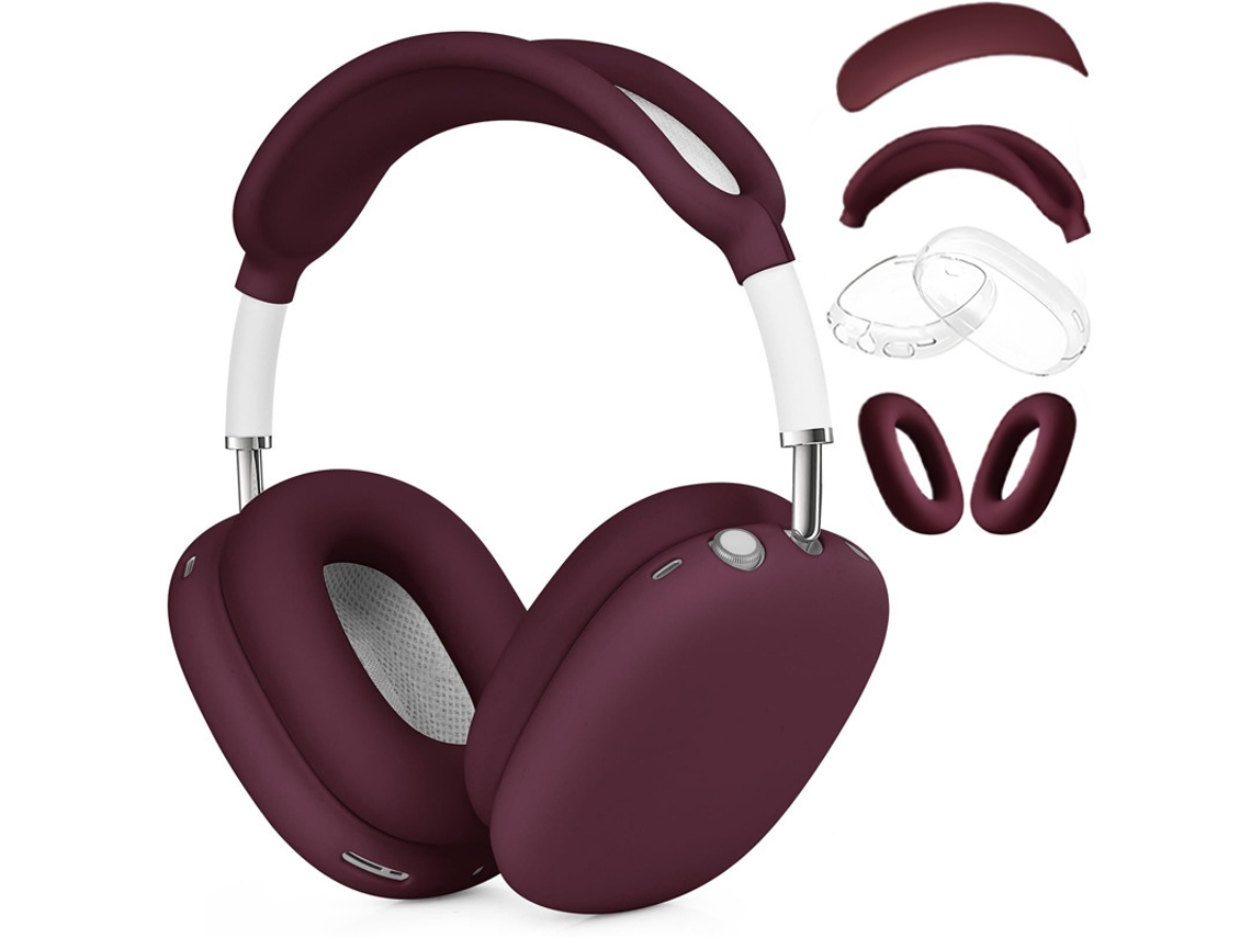 Capa de Silicone para Airpods Max, Tpu Macio À Prova de Choque e Arranhões, Conjunto de 4 Peças. Claret CZHHMART