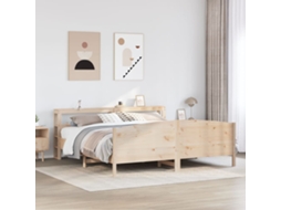 Vidaxl Cama Sem Colchão 180x200 Cm Madeira De Pinho Maciça
