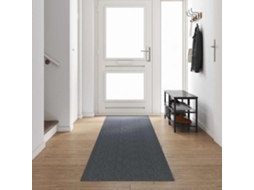 Vidaxl Runner De Carpete Cinzeto 80 X 500 Cm Tecido