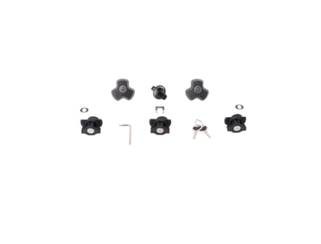 Kit de Fechadura Rígida para Mala de Moto com 3 Fechaduras 1 Kit de Fechadura 2 Dispositivos Antirroubo SW-MOTECH Trax