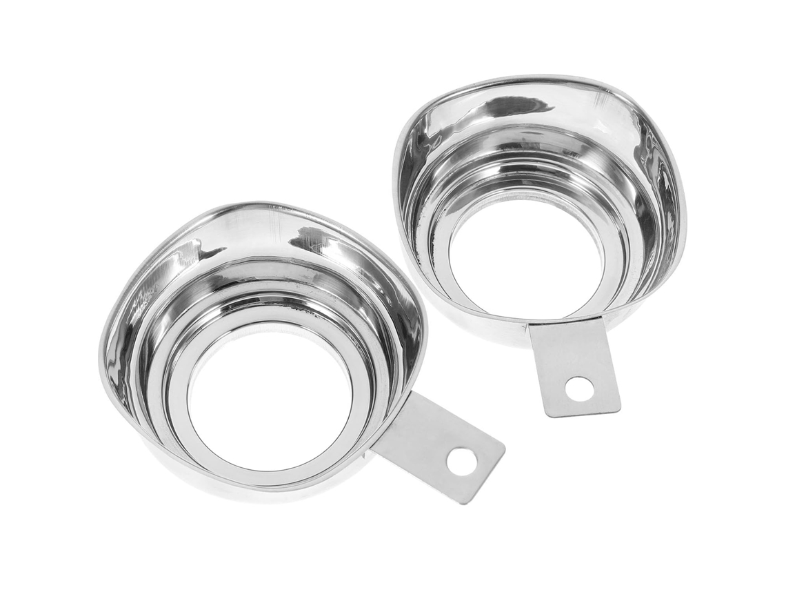 Funil De Transferência Aço Inoxidável Com Boca Larga, 2 Peças, Com Coador, Ideal Para Óleo E Geleia, Para Uso Doméstico