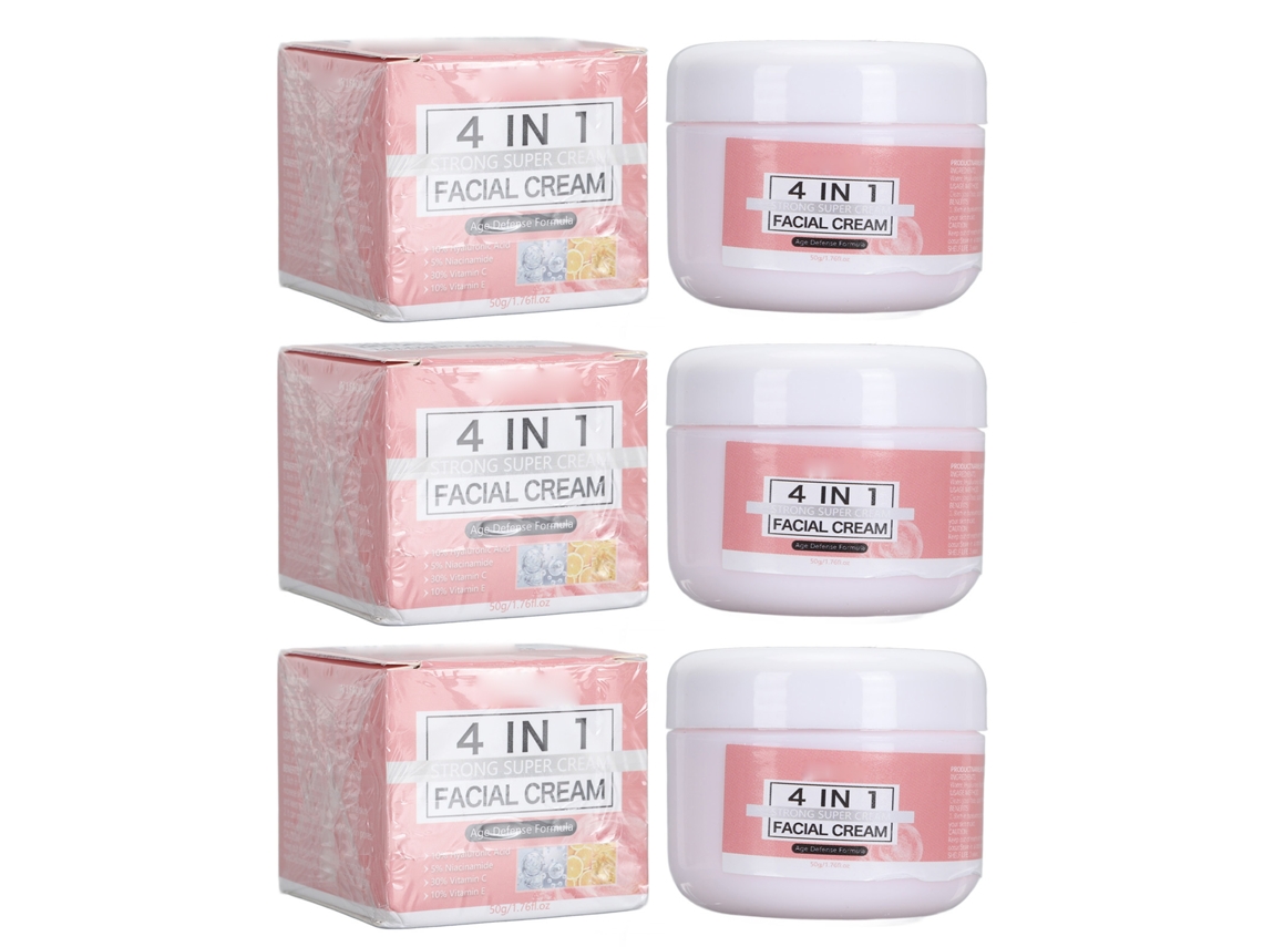Creme Facial Anti-riscos Reduz Linhas Finas E Hidrata Pele