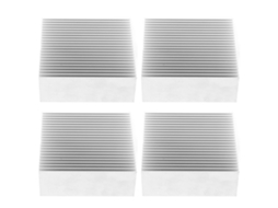 4 Dissipadores de Calor de Alumínio Radiador Cooler Aletas 69x27x69mm