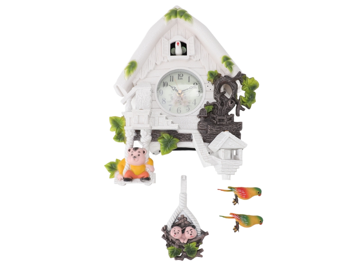 Relógio de Parede Cuckoo Estilo Europeu Clássico com Vozes de Pássaro para Quarto Infantil Sala | S/MARCA