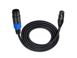 Cabo Speakon Para Xlr, Conector Fêmea Xlr Com Trava De Torção,
