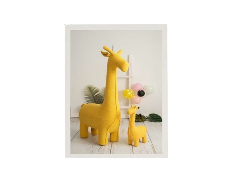Pintura CROCHETTS Multicolor 33 X 43 X 2 Cm Girafa