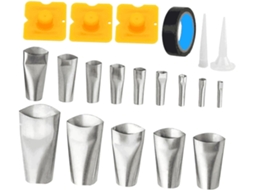 Conjunto De 20 Peças De Ferramentas Para Calafetagem Com Brocas Para Construção, Casa E Banheiro.
