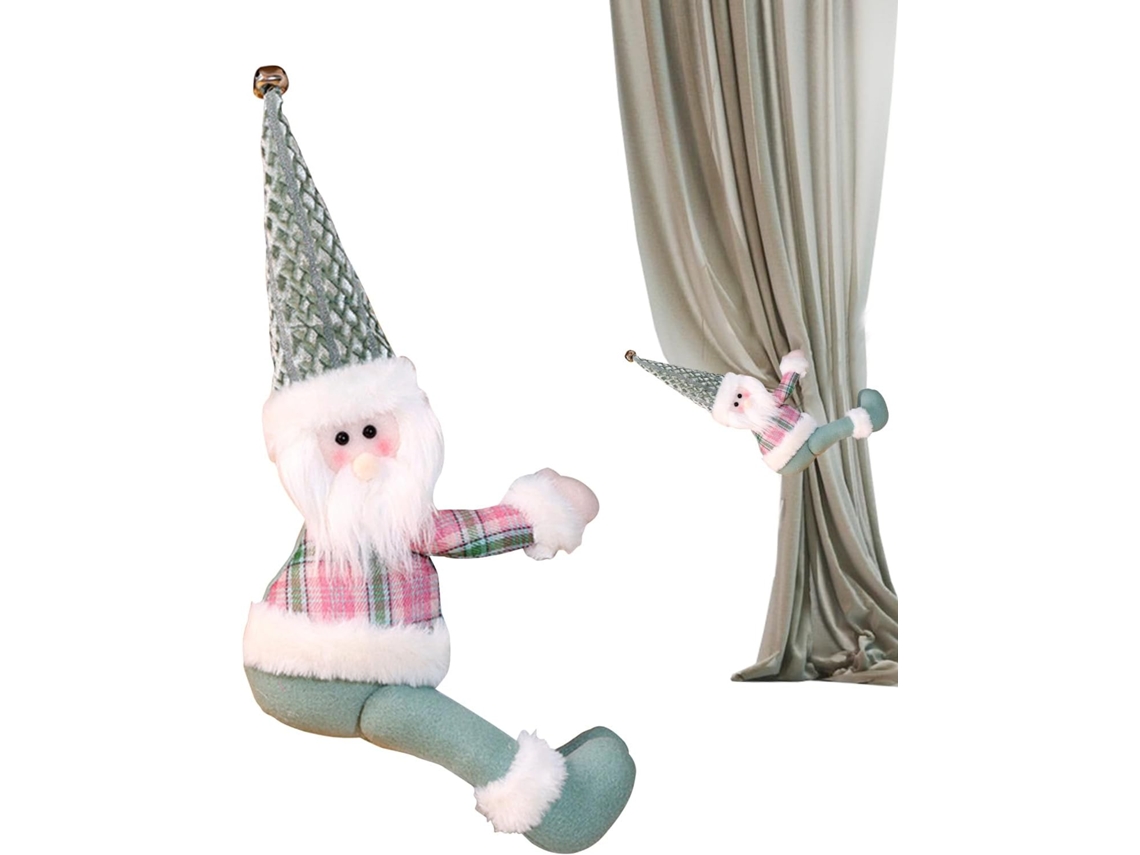 Prendedores De Cortina Com Estampa De Boneco De Neve E Gnomo | Decoração
