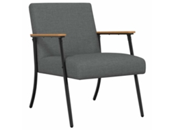 Conjunto 1 Poltrona Moderna Vidaxl Cinzento Tecido (59 X 75 X 78 Cm)