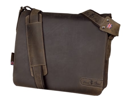 Bolsa de Ombro PRIDE&SOUL Ben Feita de Couro Marrom
