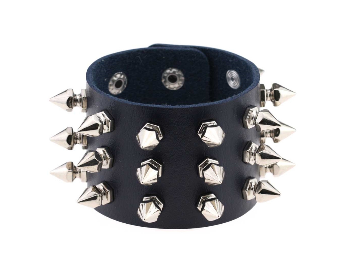 Pulseira De Couro Pu Unissex Proteção De Pulso Decoração