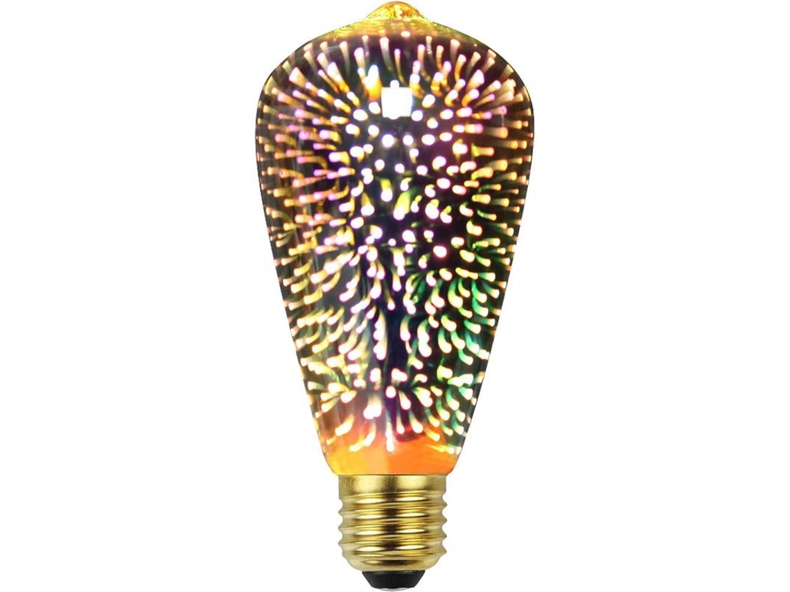 LÂMPADA Nova Line 3D fogo de artifício Edison 4W 220-240V E27