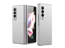 Capa Dobrável Ultrafina Com Acabamento Em Metal Fosco E Efeito Bronzeado Para Samsung Galaxy Z Fold4.