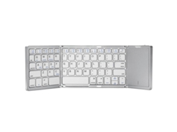 Teclado Bluetooth Dobrável E Recarregável B089t Com Touchpad Nostalgia88 (cinza)