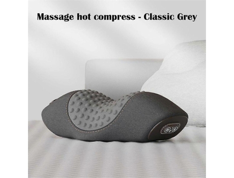 Massageador Elétrico Cervical Travesseiro Aquecimento Compressa Vibração Massagem Contras Relaxamento Sono Memória D Slowmoose