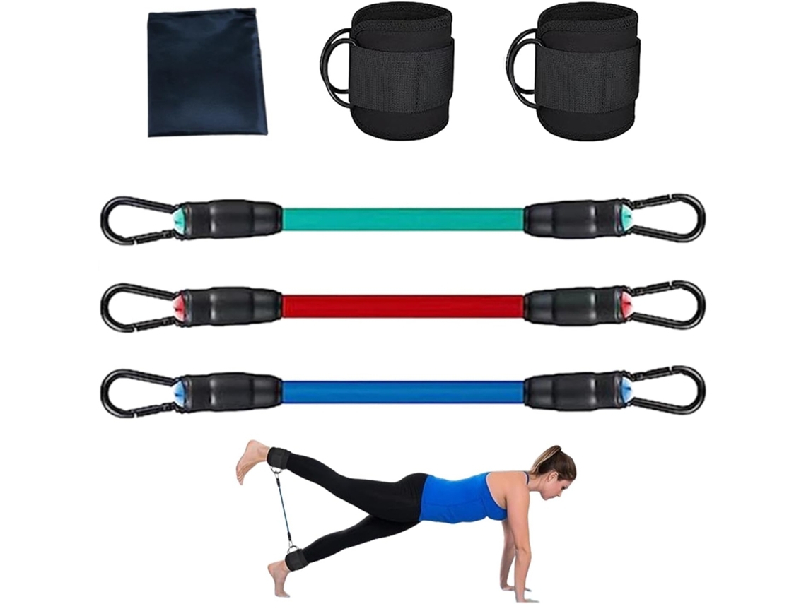 Faixas De Resistência Para Tornozelo Com Punhos Exercícios Glúteos | Conjunto E Pernas, Quadril Equipamento